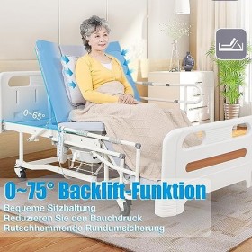 Lits Dhôpitaux Électriques Pour Un Usage Domestique, Lit Médical Électrique Avec Réconfort Latex Coco-Cocolate Matelas Anti-