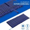 AIESI® Matelas Anti escarres à éléments interchangeables avec compresseur à Cycle alterné réglable Doctor MATTPLUS, 22 élémen