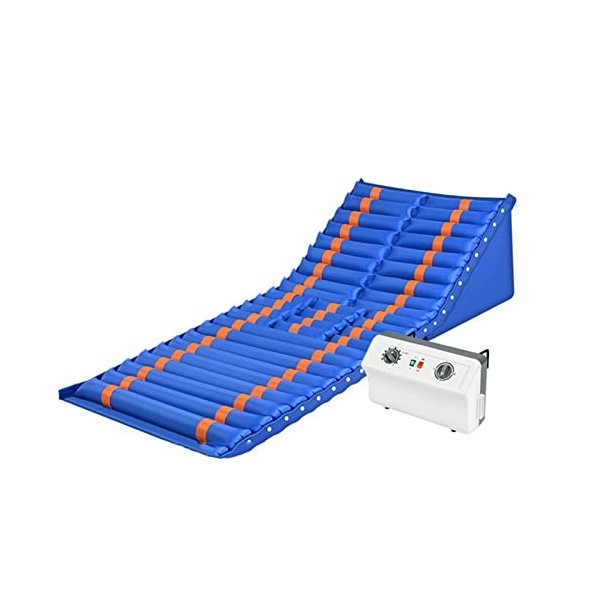 Matelas Anti-escarres, Matelas à Pression alternée avec Fonction de Levage et de retournement Gauche et Droite, Matelas pneum