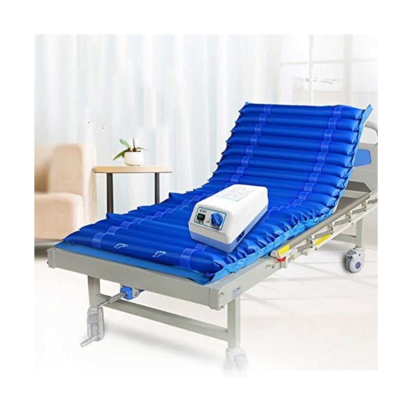 Matelas Anti-Pression pour Les Patients alités, Coussin à Pression dair alternée avec surmatelas et Pompe, Matelas de lit Si