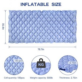 HITHINKMED Matelas à pression dair alternative, matelas anti-escarres pour escarres avec système de pompe électrique silenci