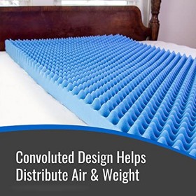 DMI Duro-Med Coussin épais Flexible pour lit, bleu, 10&nbsp;cm