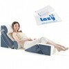 Lazyzizi Lot de 6 oreillers orthopédiques en mousse à mémoire de forme pour dormir, soulager les douleurs au genou, aux lomba