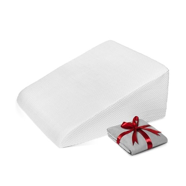 Perfect Soft Oreiller cale de lit pour dormir, rafraîchir le dessus en mousse à mémoire de forme – Coussin de soutien surélev