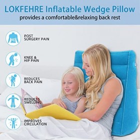 Oreiller de voyage léger et portable pour dormir, reflux acide, ronflement. Pour le dos, lélévation des jambes et le genou. 