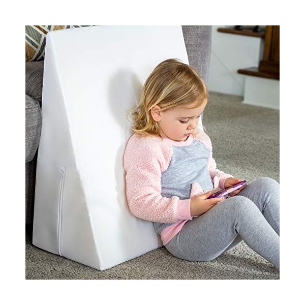 DMI Oreiller incliné pliable Blanc 30 x 60 x 60 cm