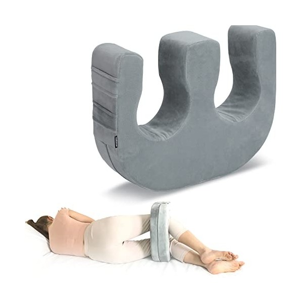 Rehand Appareil rotatif multifonction en forme de U pour patient, coussin de tournage anti-décubitus, repose-lit, outil dall