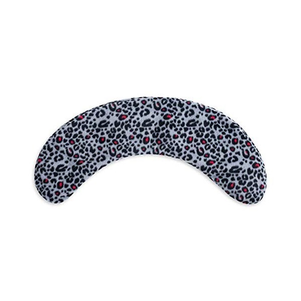 Coussin en cerisier pour la détente et le bien-être | Housse polaire amovible en peluche Pink Leopard | 500 grammes | 50x13cm