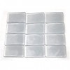 fiXte Lot de 12 cales de meubles empilables en caoutchouc souple Transparent