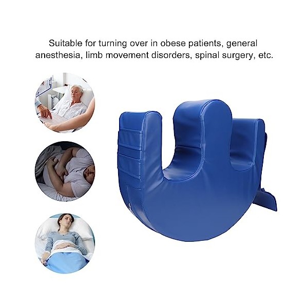 Dispositif de retournement du patient, Rotateur patient amovible en cuir PU imperméable pour se retourner chez les patients o