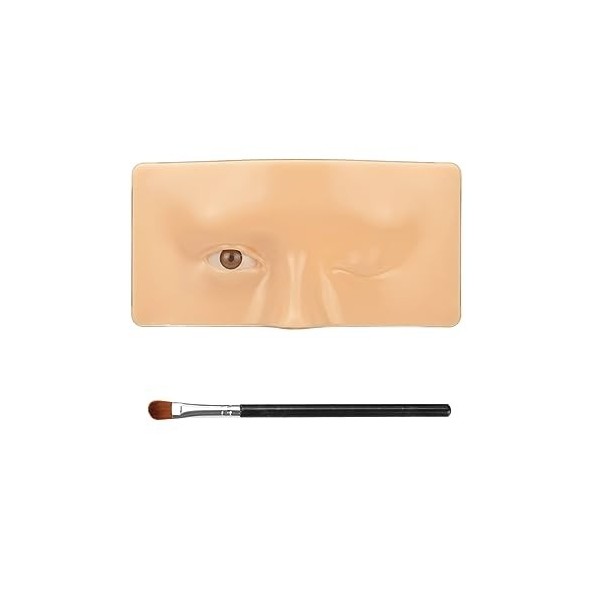 ATOMUS Multifunctional 3D Silicone Eye Face Makeup Practice Board 2-in-1 with Brush