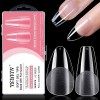 YSUVIN Colle à Ongles, 6 en 1 Colle Capsules Ongles Gummy Base Gel Colle Faux Ongles Pour Pose Américaine Ongles Capsule Nail