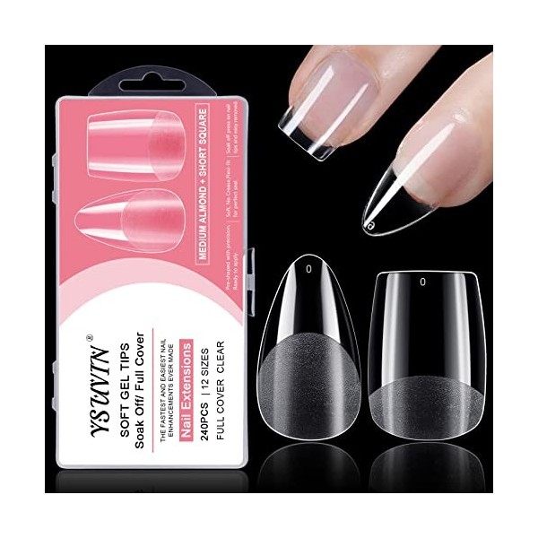 YSUVIN Colle à Ongles, 6 en 1 Colle Capsules Ongles Gummy Base Gel Colle Faux Ongles Pour Pose Américaine Ongles Capsule Nail