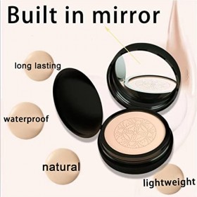 Fond de teint en poudre CC Cream avec coussin dair en tête de champignon, fond de teint pour peaux matures, fond de teint à 