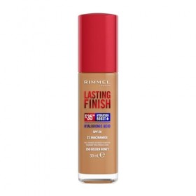 Rimmel London Lasting Finish 35 Hour, 350 Golden Honey, fond de teint, longue tenue, hydratant, formule vegan, couvrance tota