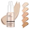 Fond de Teint Liquide, 30ml Foundation Liquid Full Coverage 24HR Matte Oil Control Concealer, Foundation & Concealer, Waterpr