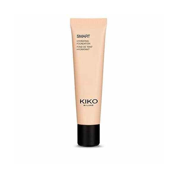 KIKO Milano Smart Hydrating Foundation 01 - Wr 01 | Fond de Teint Fluide Hydratant et Uniformisant