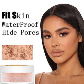 Poudre de fixation invisible pour le visage, poudre mate pour le visage, poudre de fixation résistante au toucher, poudre mat