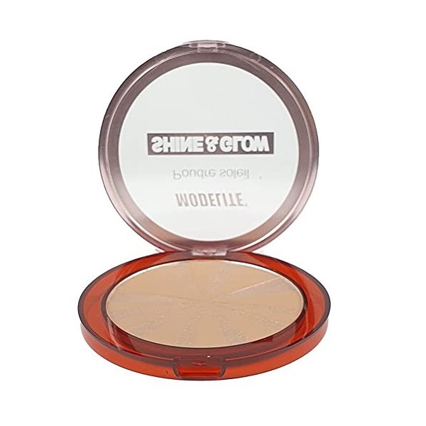 Poudre soleil, poudrier "shine and glow", couleur soleil, 10 gr