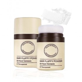 Poudre blanche pour ligne de cheveux instantanée, texture de poudre lisse, anti-cernes de racines de cheveux, résistant à la 