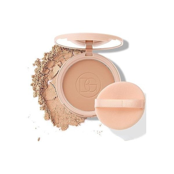 4 Colors Face Setting Pressed Powder Silky natural Non-cakey Cushion Compact Powder Oil-Control Matte Smooth Finish Concealer