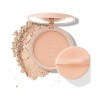 4 Colors Face Setting Pressed Powder Silky natural Non-cakey Cushion Compact Powder Oil-Control Matte Smooth Finish Concealer