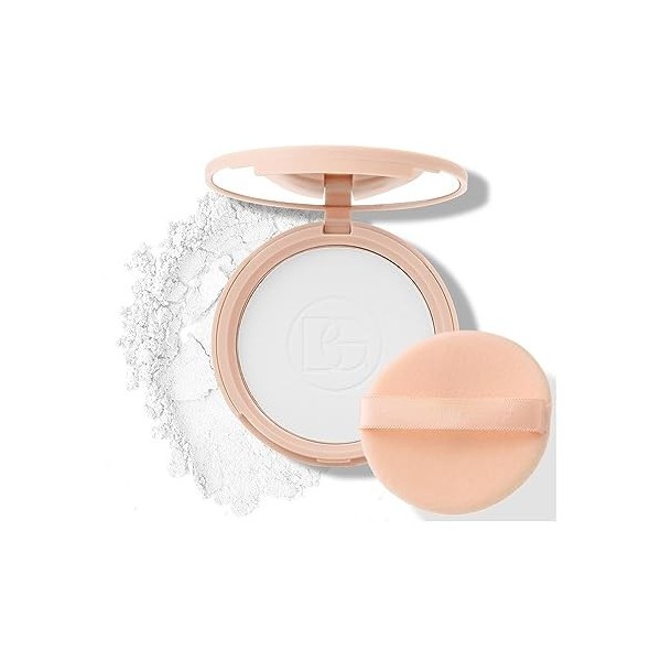 4 Colors Face Setting Pressed Powder Silky natural Non-cakey Cushion Compact Powder Oil-Control Matte Smooth Finish Concealer