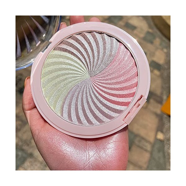 TINTARK Vortex highlighter maquillage -texture crémeuse & Glow highlighter poudre illuminateur de teint, maquillage sans talc