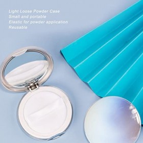 Récipient Vide de Poudre de Maquillage, Boîte de Poudre en Vrac Rechargeable, Tampons de Poudre en Vrac, étui à Poudre avec H
