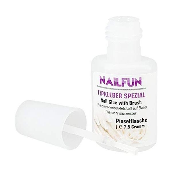 NAILFUN Colle à Capsules avec Pinceau 7,5 g