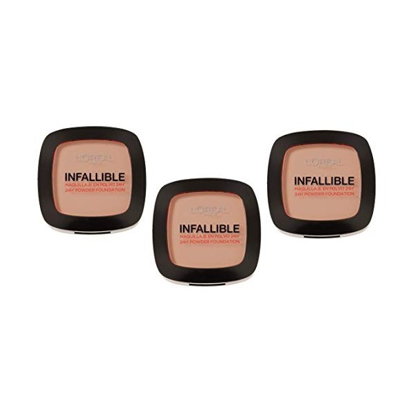 LOreal Infaillible Poudre Compact 245 Sable éclat - Lot de 3