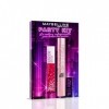 Maybelline New York - Coffret Duo Collection Anniversaire - Encre à Lèvres Longue Tenue & Mascara Longueur - Teintes : Life o