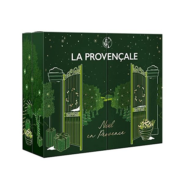 La Provençale Bio - Calendrier de lAvent 2022 - Coffret de 24 Produits Bio & Naturel - Grands Formats pour Noël - Accessoire
