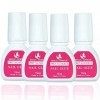 MAGIC ARMOR Colle à ongles Avec Pinceau Colle Faux Ongles 4 × 15ml Colle Faux Ongle extra forte Colle à ongles Pour Pointes A