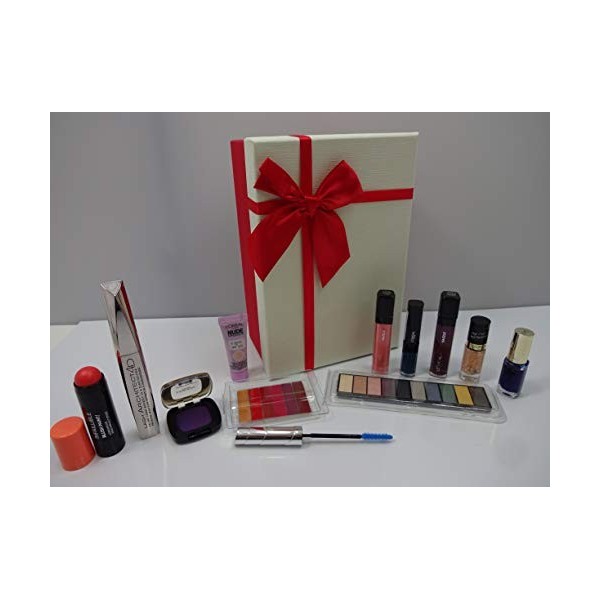 LOréal Beauty Blockbuster Coffret cadeau 10 produits de maquillage dans une boîte cadeau + crème Nude Magique Blur