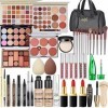 Kit de maquillage tout-en-un pour femme, kit complet de maquillage de voyage, coffret cadeau de maquillage pour femmes et fil