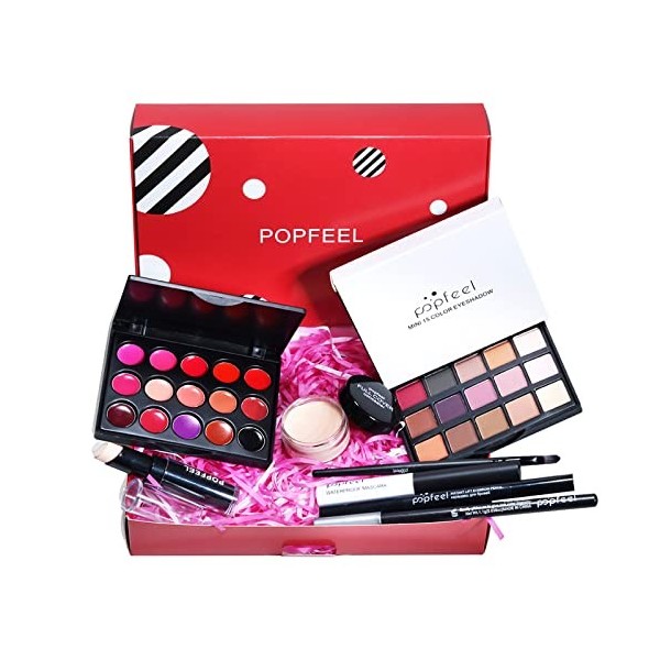 Holzsammlung Kit Maquillage Complet, Kit Maquillage Femme, Coffret Maquillage Femme Complet, Lot Maquillage Ado Fille Profess