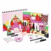 20 Pièces Kit de Cosmétique Maquillage Complet, Coffret de Cosmetic Makeup Set, Ensemble Cadeau de Maquillage Tout en un, Cal