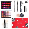 FantasyDay Kit de Maquillage Complet Coffret Ensemble-cadeau de Maquillage Xmas Makeup Gift Set avec Ombres Paupière, Rouge à