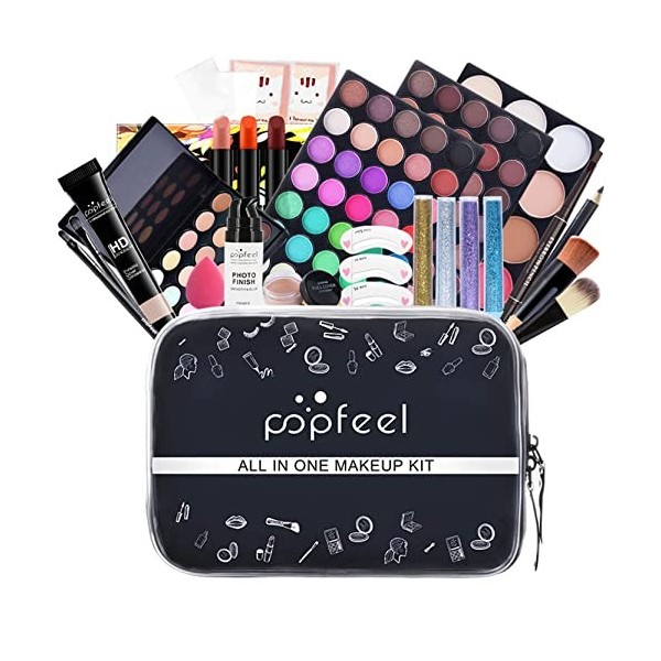 FantasyDay Kit de Maquillage Complet Coffret Ensemble-cadeau de Maquillage Xmas Makeup Gift Set avec Ombres Paupière, Rouge à