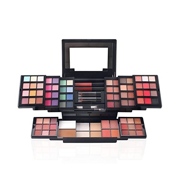 Kit de Maquillage Complet, FantasyDay Coffret de Maquillage Makeup Gift Set avec Ombres Paupières, Rouge à Lèvres, Pinceaux, 