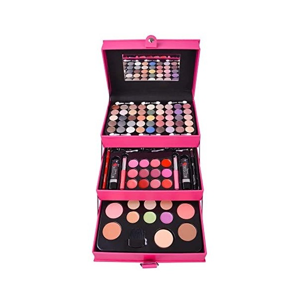 Kit de Maquillage Complet, FantasyDay Coffret de Maquillage Makeup Gift Set avec Ombres Paupières, Rouge à Lèvres, Pinceaux, 