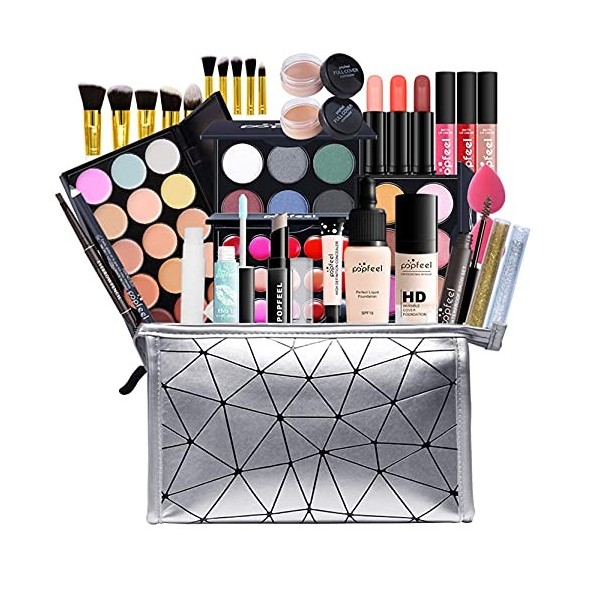 FantasyDay Kit de Maquillage Complet Coffret Ensemble-cadeau de Maquillage Xmas Makeup Gift Set avec Ombres Paupière, Rouge à