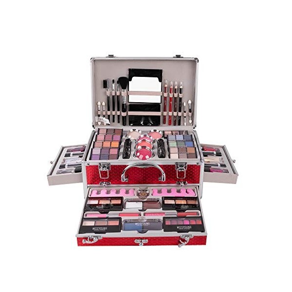 CHSEEA Kit de Maquillage Fard à Paupière Yeux Maquillage, Coffret Cadeau Coffret Maquillage Mallette de Maquillage Set de Maq