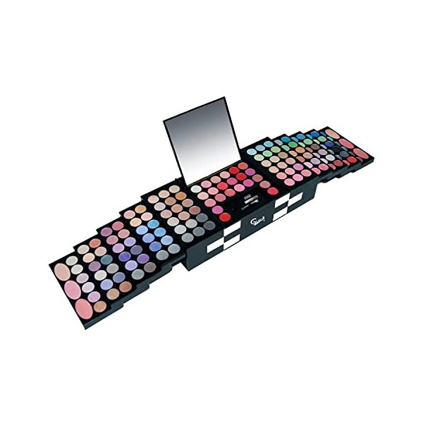Mallette de Maquillage pour Femme | kit 150 Pièces : Blush, Fard à Paupières, Rouge à Lèvres | Coffret de Rangement | Organis