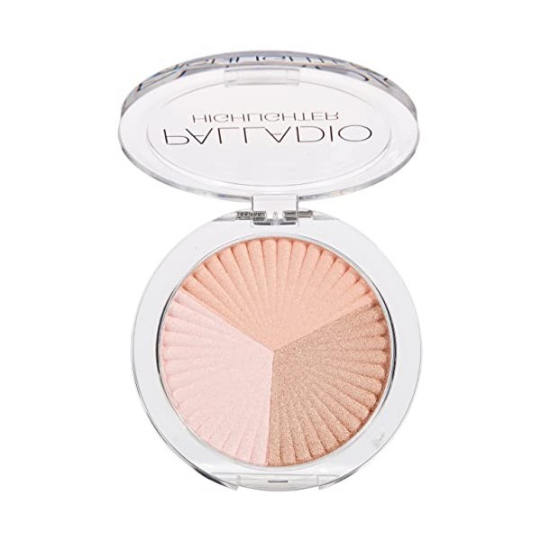 Palladio Sunkissed Highlighter, Poudre de Maquillage Crémeuse et Douce, Teintes Lumineuses, Sculpte et Définit lÉclat du Vis