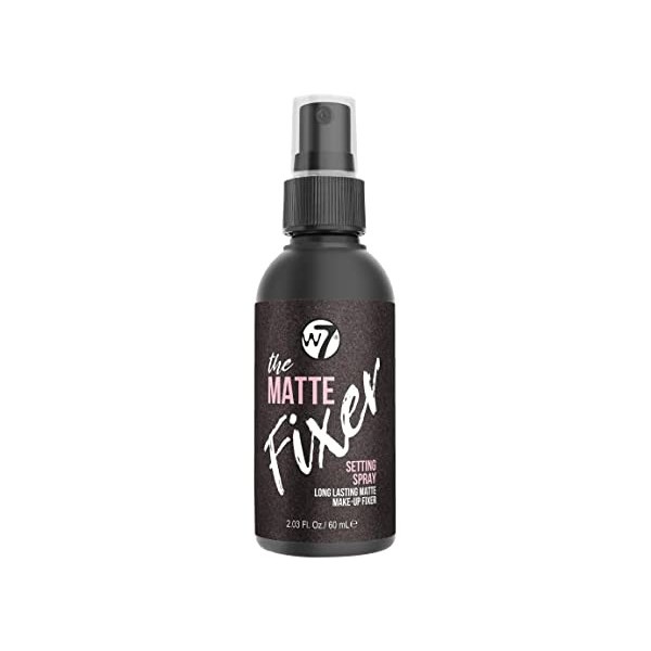 W7 The Fixer Spray Fixateur de maquillage - Finition mate mate - Formule ultra fine longue durée - Cruelty Free et végétalien