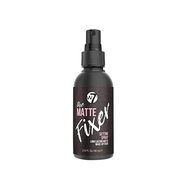 W7 The Fixer Spray Fixateur de maquillage - Finition mate mate - Formule ultra fine longue durée - Cruelty Free et végétalien