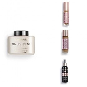 Makeup Revolution, Perfect Base Face Bundle, Conceal & Define C13 / F13 Concealer & Foundation, Translucent Loose Baking Powd