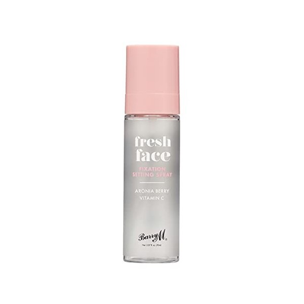 Spray fixateur de maquillage Fresh Face Fixation, longue durée, infusé à la baie daronia et à la vitamine C